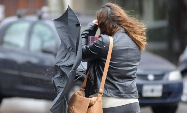 Alerta por posibles tormentas y ráfagas de viento para la región