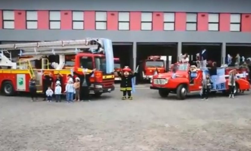 #MundialRusia2018: El divertido video de Bomberos de Pilar para alentar a la Selección