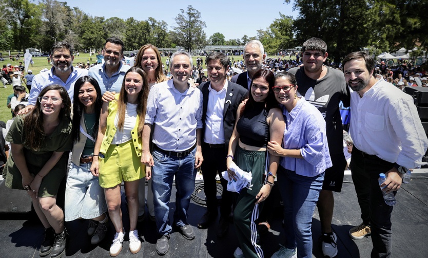 Kicillof participó del encuentro anual de jóvenes del programa Envión