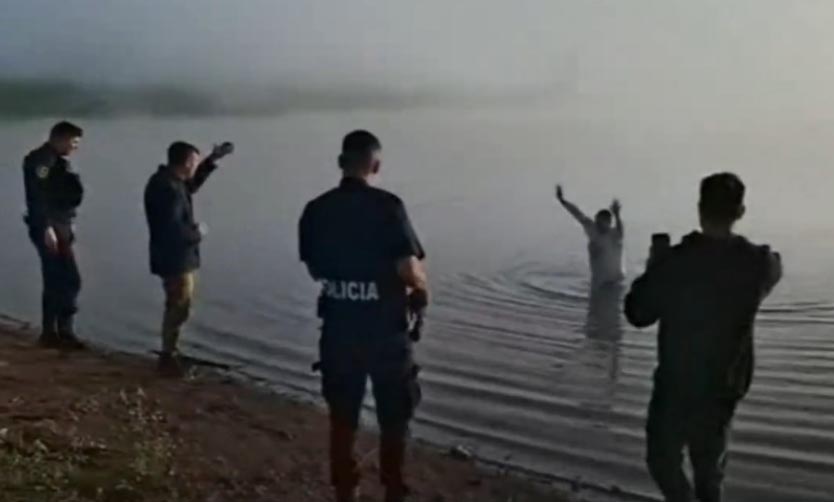 VIDEO - Así intentó escapar uno de los ladrones que entró a robar a Estancias del Pilar