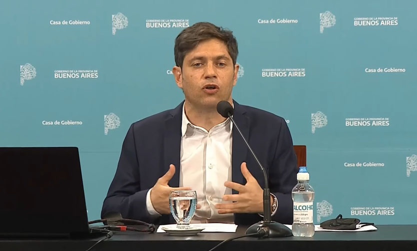 Kicillof anunció que se "cumplirán a rajatabla" las medidas de restricción del gobierno nacional