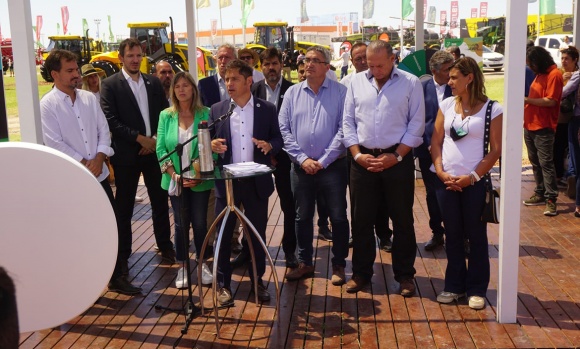 Expoagro: Kicillof anunció créditos para maquinaria y la llegada de policías rurales