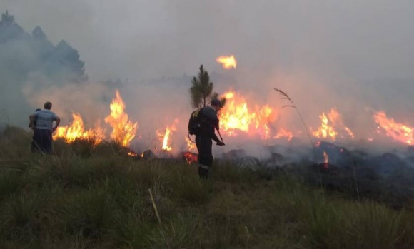 Bomberos de Pilar viajan a Corrientes para luchar contra los incendios forestales