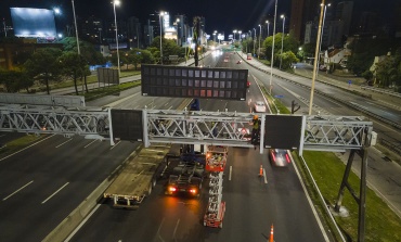 Panamericana: instalan cartelería que informa el estado del tránsito en tiempo real
