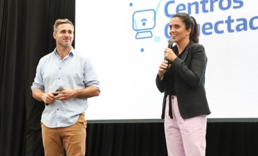 Luana Volnovich y Federico Achával lanzaron en Pilar el programa Centros Conectados