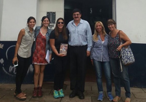 Florencia Donatti Visitó esta mañana los clubes Argentinos y Unión de del Viso