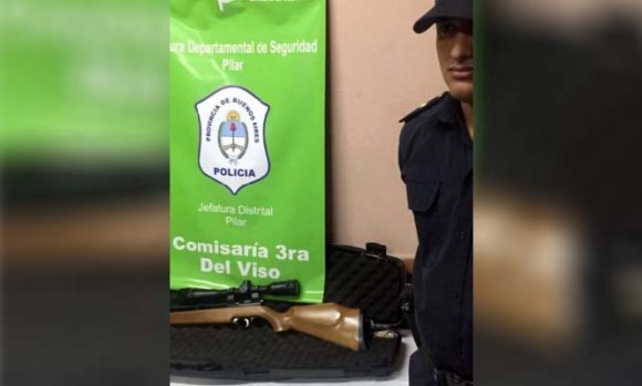 Hombre amenazó de muerte a su vecina con un rifle