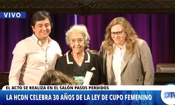 La Cámara de Diputados conmemoró los 30 años de la Ley de Cupo Femenino