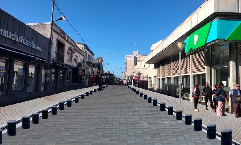 El Municipio retirará la peatonal de la calle Rivadavia y la abrirá al tránsito