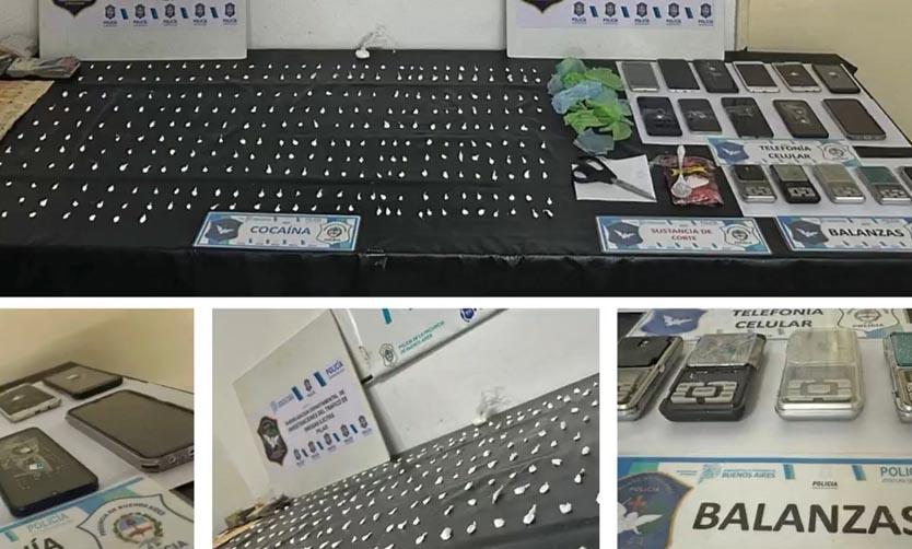 Desbaratan varios puntos de venta de droga en Pilar y secuestran más de 280 dosis de cocaína