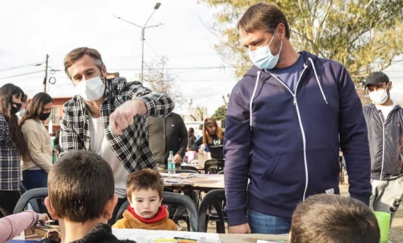 Achával y Laurent compartieron con las familias de Pilar el Día de las Infancias