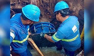 AySA trabaja para normalizar el servicio de agua potable en Pilar Centro