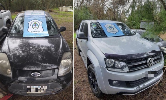 Recuperan autos robados y detienen a dos hombres