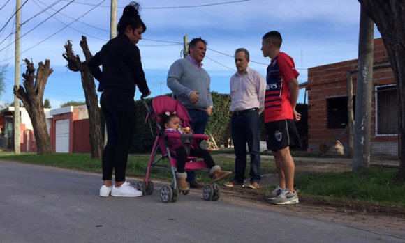 Continúan las obras para mejorar un barrio de Derqui