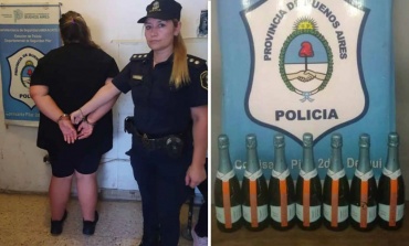 Dos mujeres fueron detenidas cuando intentaban robar botellas de champagne