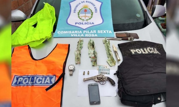 Apresan a un delincuente que cometía robos vestido de policía