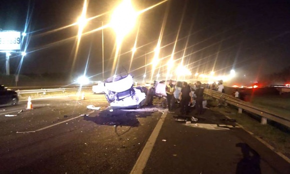 Cinco heridos tras choque múltiple en Panamericana