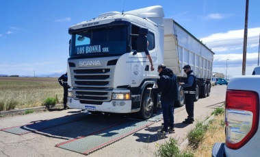 Trabajo y Transporte realizaron controles en el transporte de carga