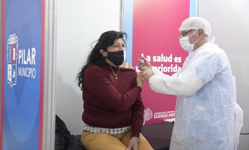 Coronavirus: el 25% de la población de Pilar ya recibió la primera dosis