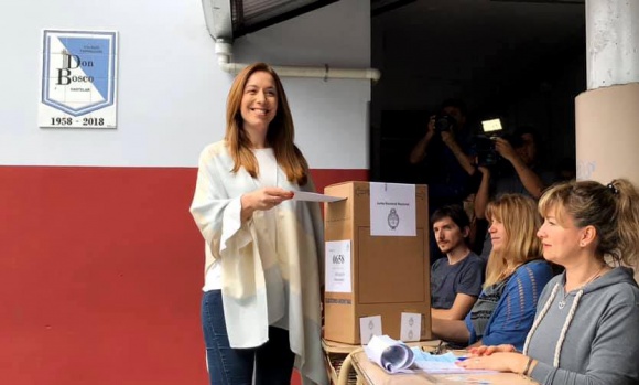 La Gobernadora Vidal votó en Morón: “Siempre tengo esperanza”