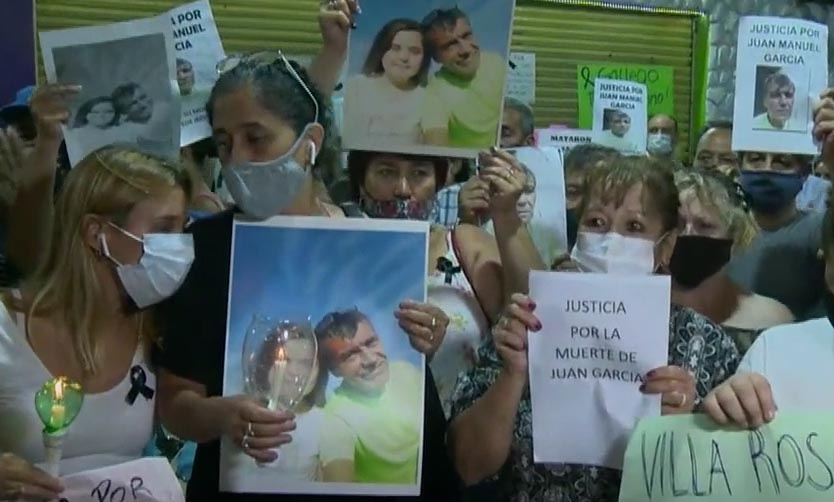 Vecinos de Villa Rosa marcharon para exigir justicia por el crimen del comerciante