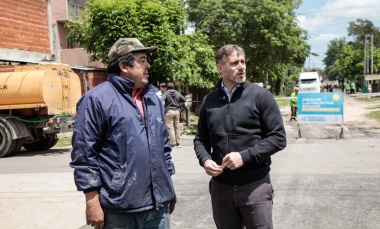 Achával recorrió obras de repavimentación en el barrio William Morris