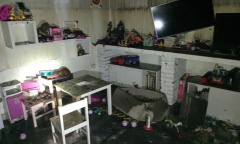Incendio destruyó parte de un hogar de niños de Pilar